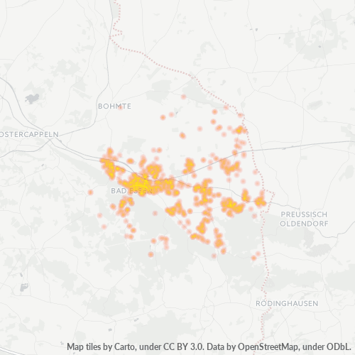 Heatmap für plz 49152