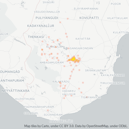 627001 Business Density Heatmap