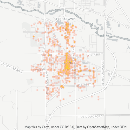 69341 Business Density Heatmap
