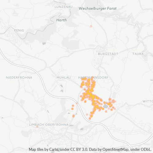 09232 Standortdichte-Heatmap