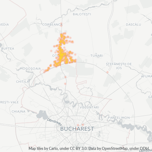 075100 Harta calorică cu densitatea activității economice