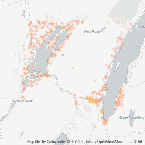 07421 Business Density Heatmap