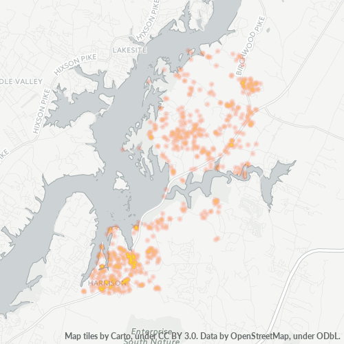37341 Business Density Heatmap