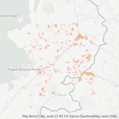 28742 Business Density Heatmap