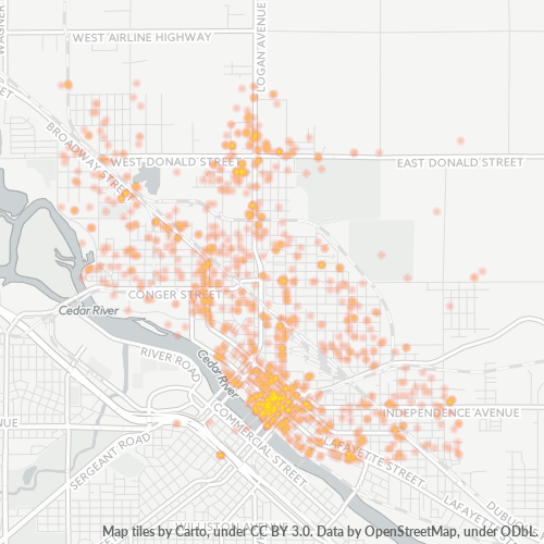 50703 Business Density Heatmap