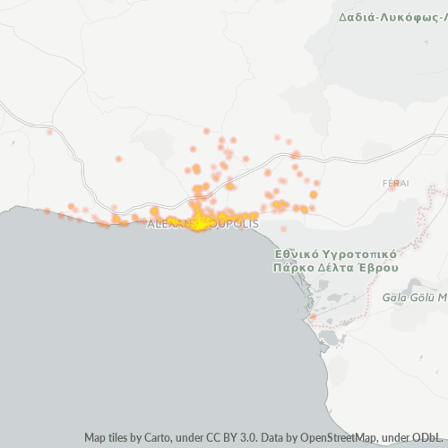 681 00 Χάρτης θερμότητας πυκνότητας επιχείρησης