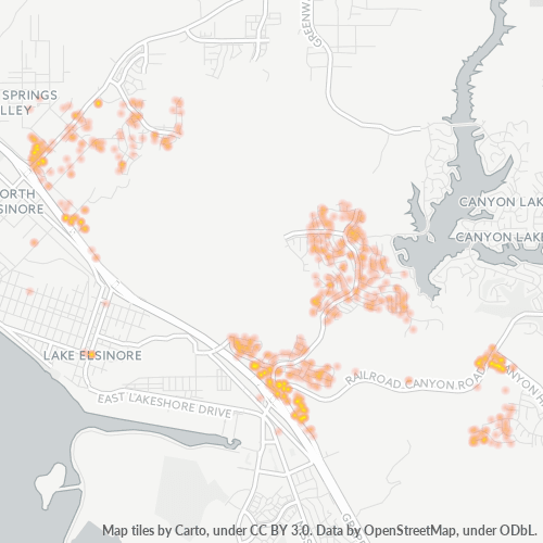 92532 Business Density Heatmap