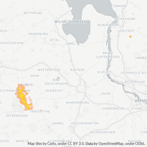 Heatmap für plz 26683