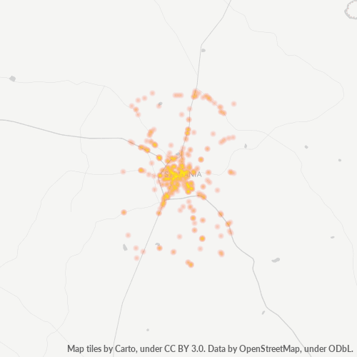 30467 Business Density Heatmap