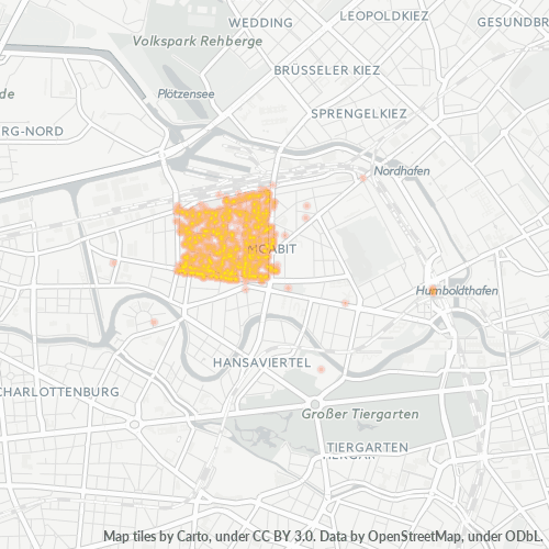 10551 Standortdichte-Heatmap