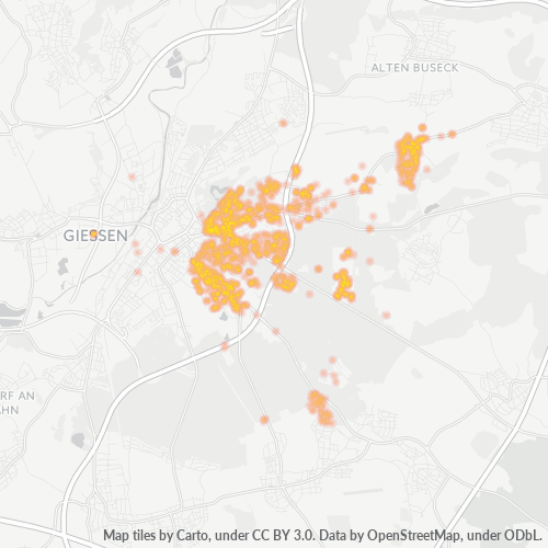 Heatmap für plz 35394