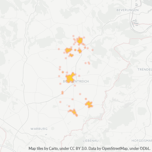 Heatmap für plz 34434