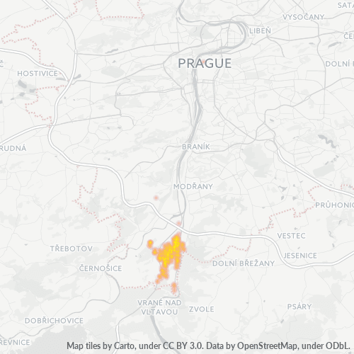 156 00 Mapa hustoty obchodu