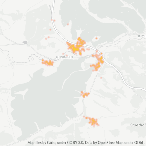 Heatmap für plz 78187