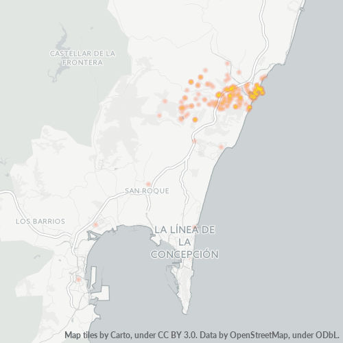 Mapa de calor para código postal 11310