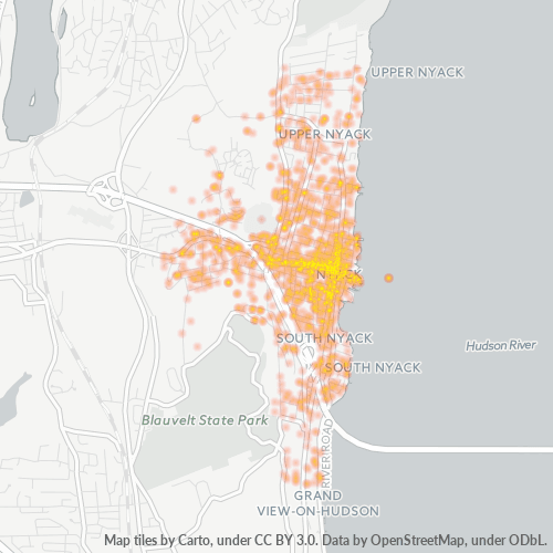 10960 Business Density Heatmap