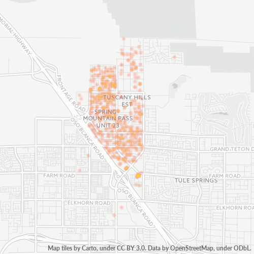 89143 Business Density Heatmap