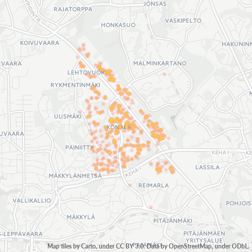 00390 Yritystiheys lämpökarttana
