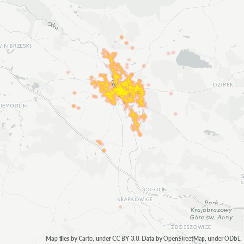 46-020 Mapa intensywności działalności gospodarczej
