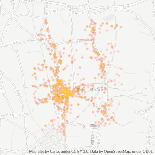 511 商業密度熱圖