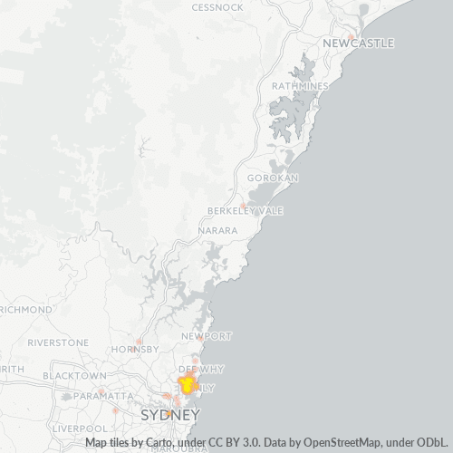 2093 Business Density Heatmap