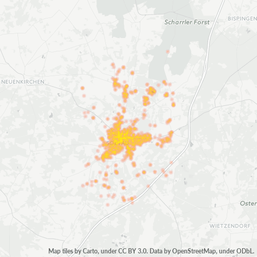 Heatmap für plz 29614