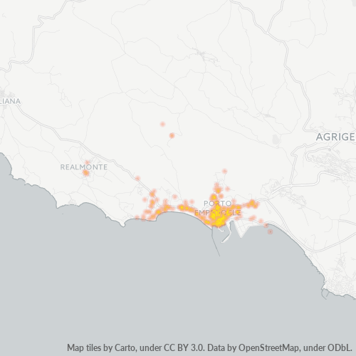 Mappa di calore per cap 92014