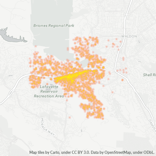 94549 Business Density Heatmap