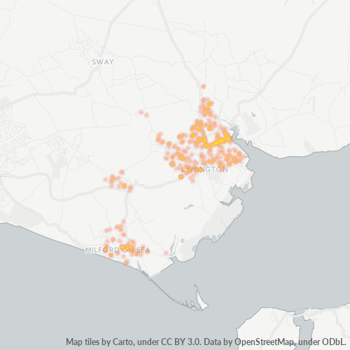 SO41 Business Density Heatmap