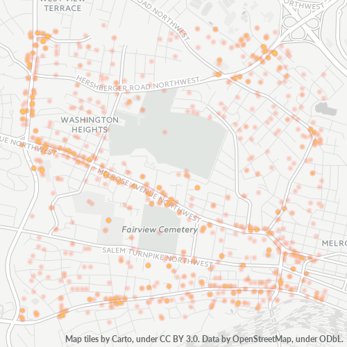 24017 Business Density Heatmap