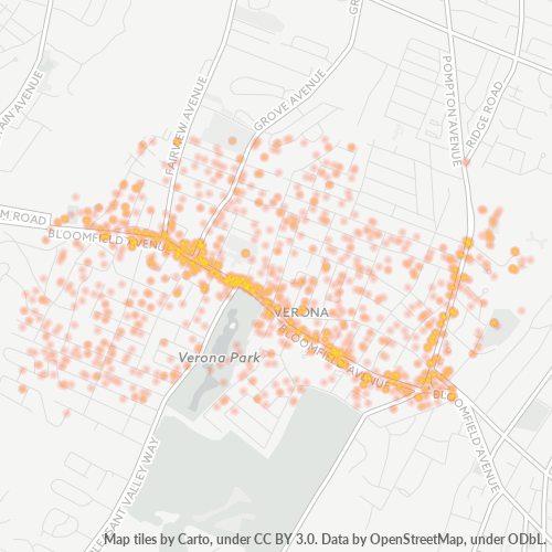 07044 Business Density Heatmap
