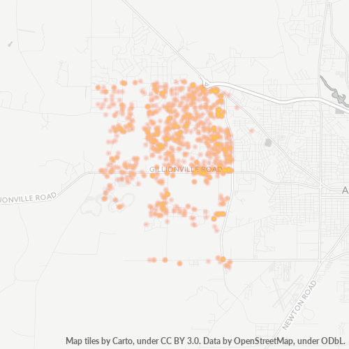 31721 Business Density Heatmap