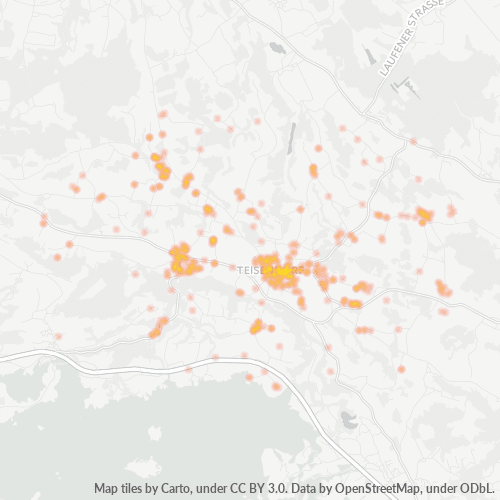 Heatmap für plz 83317