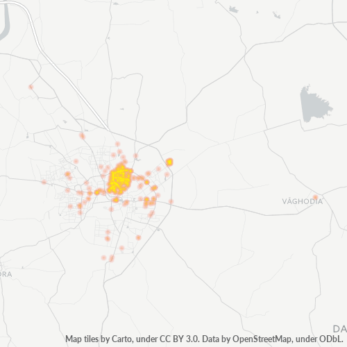 390018 Business Density Heatmap