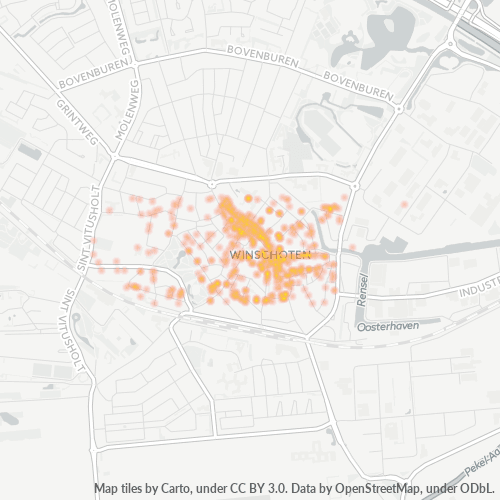 9671 Heatmap Bedrijfsdichtheid