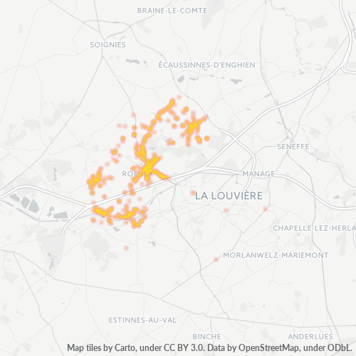 Heatmap voor postcode 7070