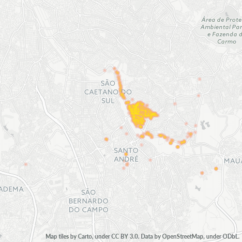09210-000 Heatmap de Densidade da Empresa