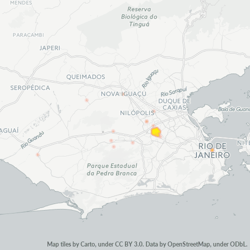 21555-000 Mapa de calor de densidad empresarial