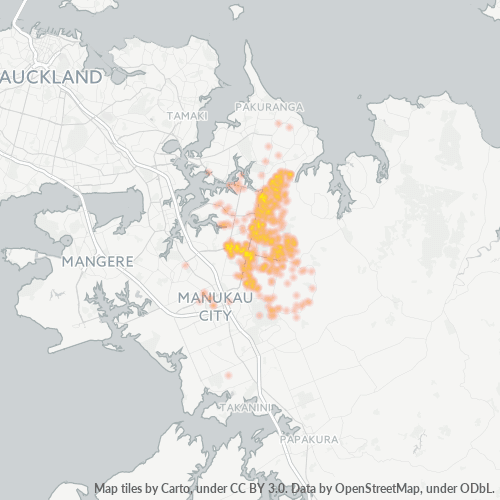 2016 Business Density Heatmap