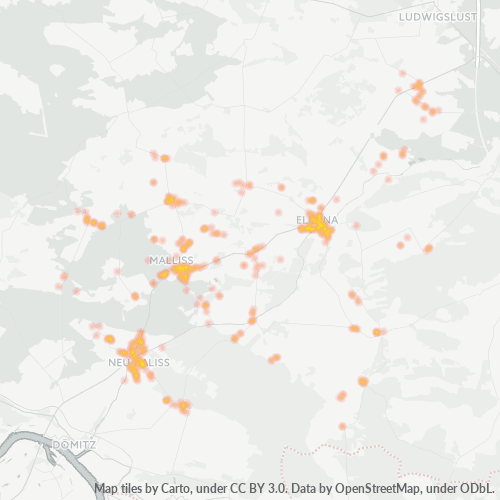 Heatmap für plz 19294