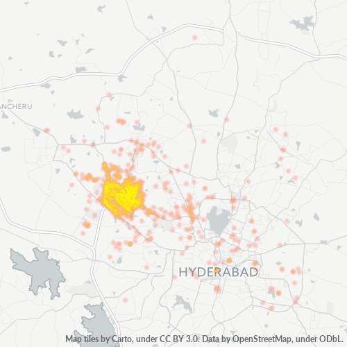 500081 Business Density Heatmap