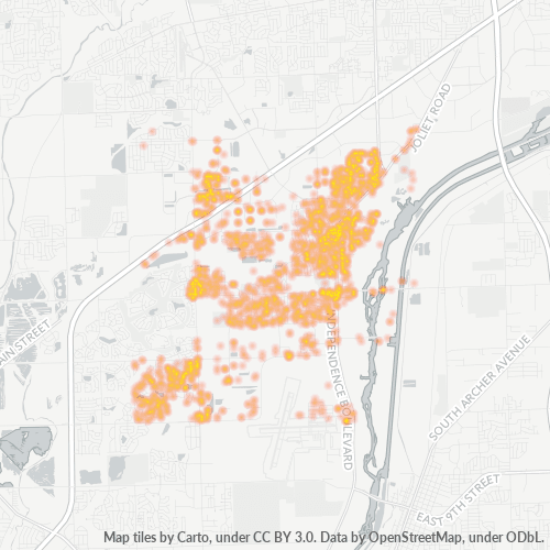 60446 Business Density Heatmap