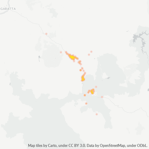 3741 Business Density Heatmap