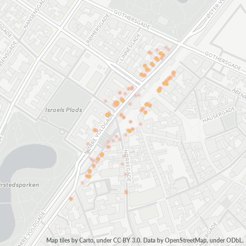 1358 Heatmap over forretningstæthed