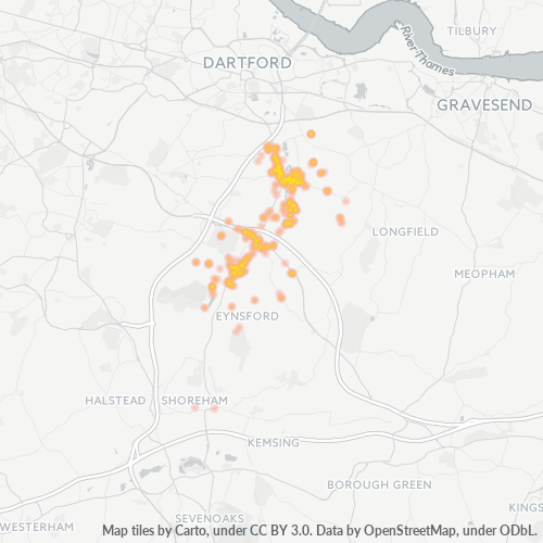 DA4 Business Density Heatmap