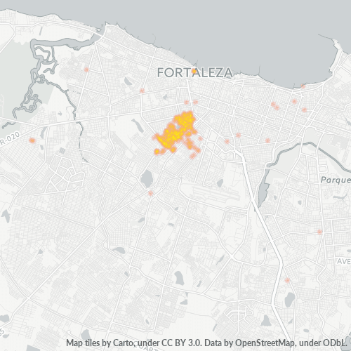60430-000 Mapa de calor de densidad empresarial