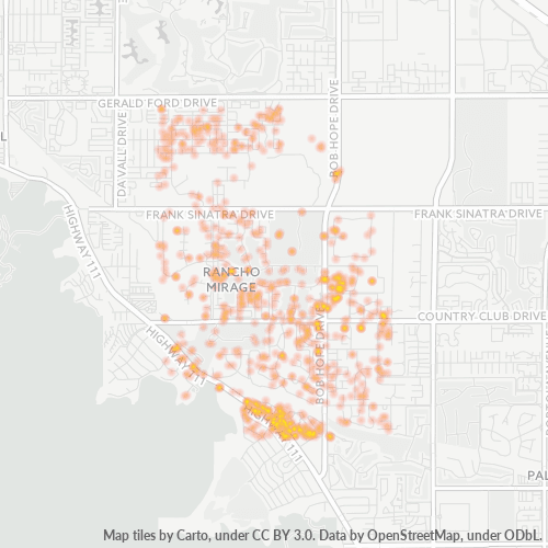 92270 Business Density Heatmap