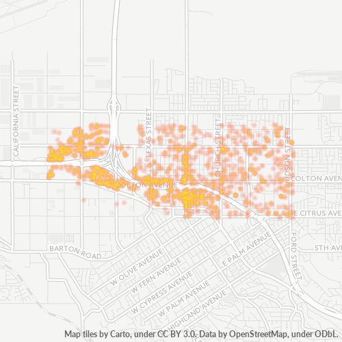 92374 Business Density Heatmap