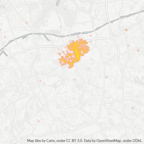 44649 Standortdichte-Heatmap