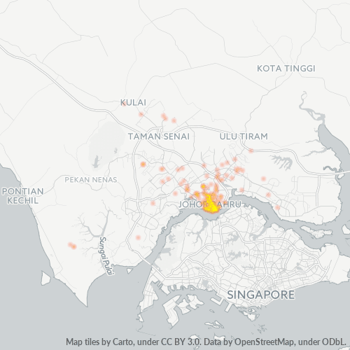 80000 Business Density Heatmap
